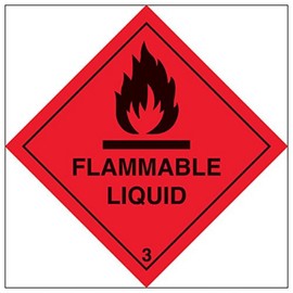 V Safety Hazard diamond – Flammable-200x200mm-Magnetic Safety Sign