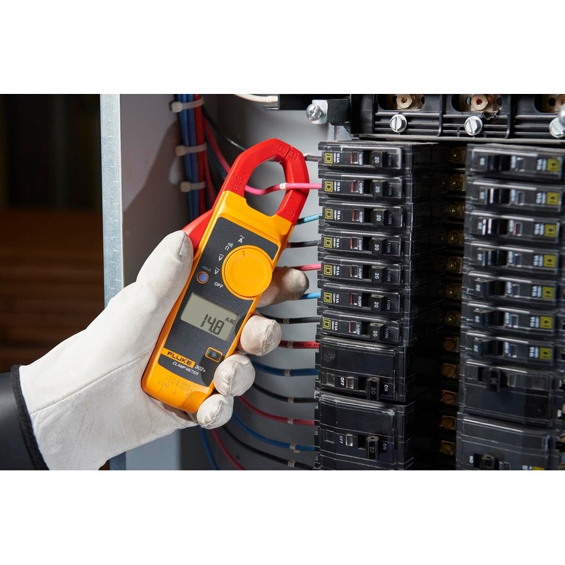 Fluke 302+ Digital Clamp Meter, 30mm Jaw, Measures AC Current
