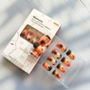Sunset Press on Nails Medium Square Fake Nails with Orange