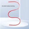 Fafeicy Woodworking Profiling Strip,PC Red Flexible Curve Template Guide Chain
