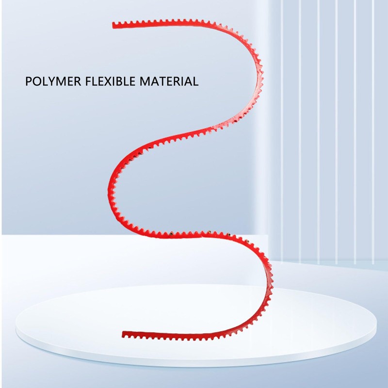 Fafeicy Woodworking Profiling Strip,PC Red Flexible Curve Template Guide Chain