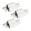 NEMA 5-15P Male 15A 125V 3-Claw Household 2-Pole 3-Wire grounding
