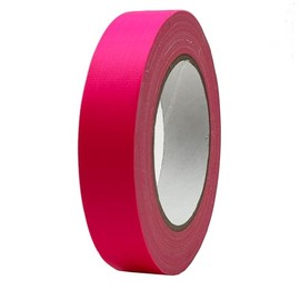 Dayglo Fluorescent UV Blacklight Cloth Tape - Hula Hoop & Stage Grip - 24mm x 25 Yards (Pink)