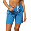 Maui Rippers Women’s 9" 4-Way Stretch Swim Shorts Boardshorts, Wailua