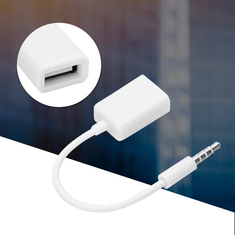 3.5mm Jack to USB Cable, USB to Aux Audio Adapter,