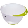 Ibili Mixing Bowl with Non-Slip Base, White/Green, 18 cm