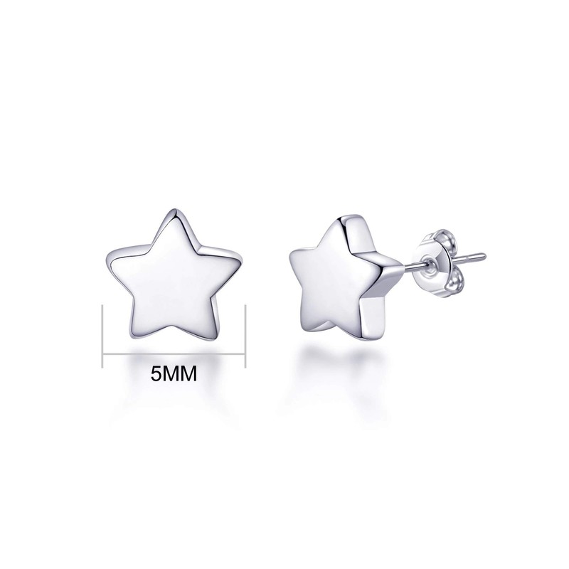 Philip Jones Sterling Silver Star Earrings