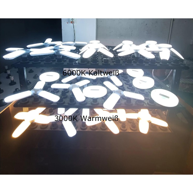 WULUN 2 Pack E27 Garage Light 60W Energy Saving 360
