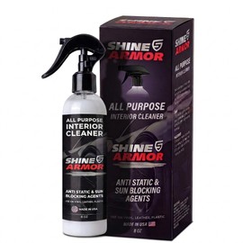 SHINE ARMOR Car Interior Cleaner & Protectant - Interior Detailer Spray with UV Defense, Streak-Free Car Cleaning Spray for Dashboard, Leather, Vinyl, Plastic & Rubber - Trucks, SUVs & RVs - 8 fl oz
