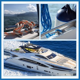 A ABSOPRO 8 Inch Stainless Steel Flagpole Cleat Hook Boat Deck Rope Cleats Item Replacement