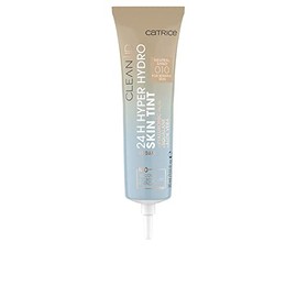 Catrice Clean ID 24H Hyper Hydro Skin Tint, Make Up, Foundation, No. 010 Neutral Sand, Nude for Combination Skin, Skin, Refreshing, Natural, Radiantly Fresh, Vegan, Alcohol Free (30 ml)