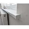 White UPVC Window Board/Cill Short End Cap Pair (Pair of