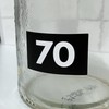 15 Sets - Number Stickers 1-100, Waterproof Vinyl - White