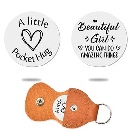 Inspirational Gifts Token Keychains for Girls Grandaughter Daughter Birthday Christmas Gift for Girlfriend Wife Niece Spiritual Gifts, Beautiful Girl You Can Do Amazing Things Keychain Engraved
