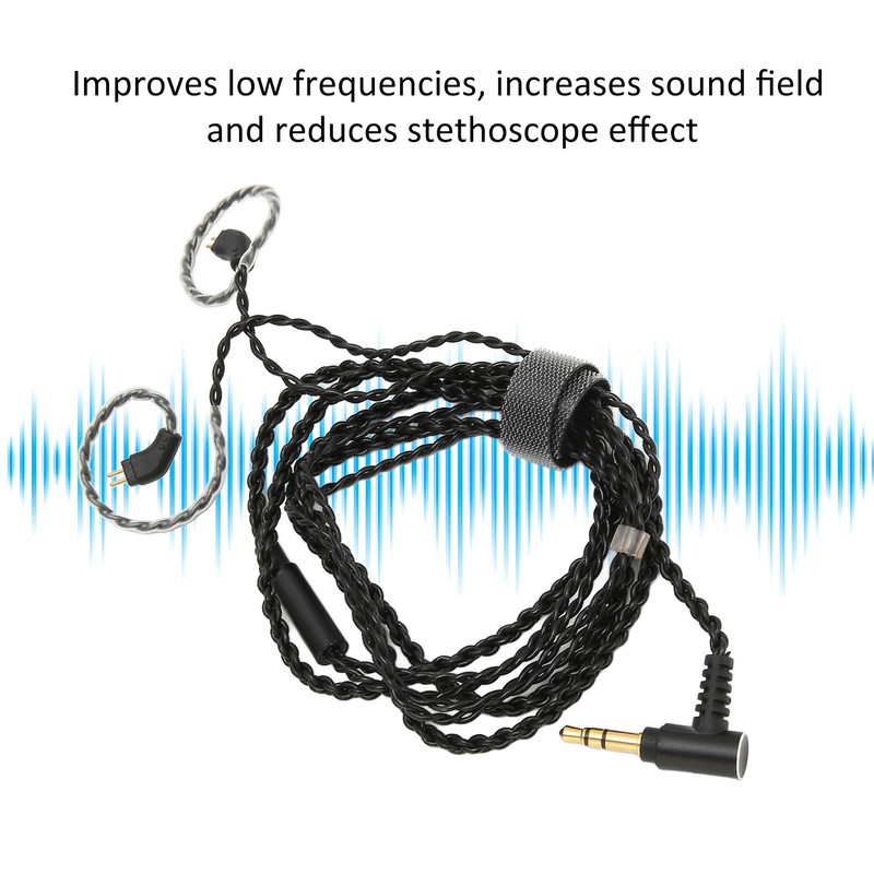 Earphone Cable 3.5mm Port Upgrade 2Pin 0.78mm Headphone Cable Without