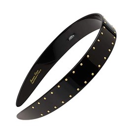 France Luxe Studded 1" Ultracomfort Headband, Black