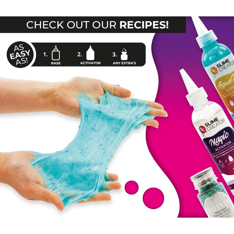 Slime Creator - Glitter Base - Amber Orange | 180ml