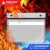 Wilmuz Upgraded Fireproof Bag 5200°F Heat Insulated,Money Bags with Zipper(28x19cm)