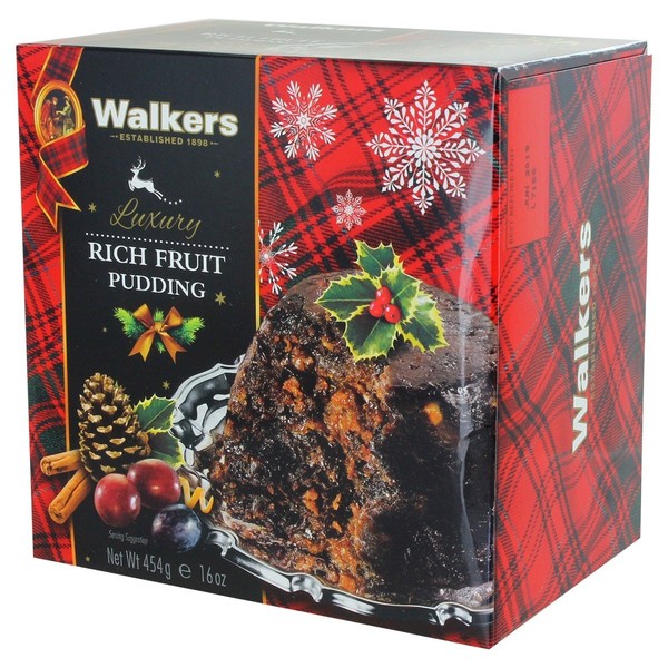 Walkers Christmas Pudding with Rich Fruit - 16oz