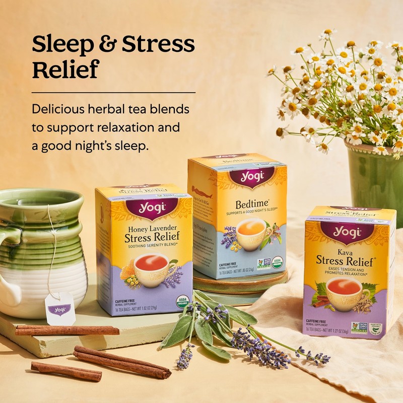 Yogi Bedtime Tea 64 Count Caffeine Free Organic Chamomile Sleep