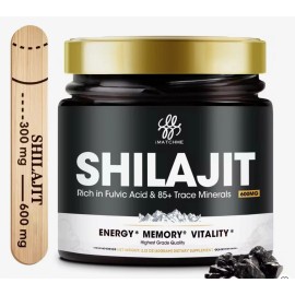 Omnipotent Nutrition Pure 100% Himalayan Shilajit, Soft Resin, Organic, Extremely Potent, Fulvic Acid