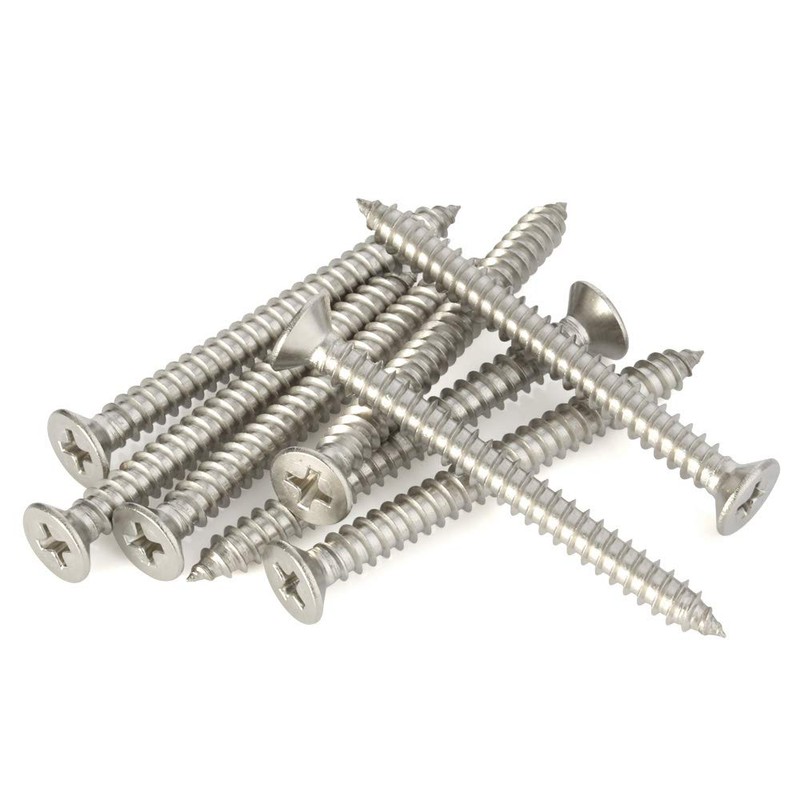 #4 x 5/8" Flat Head Sheet Metal Screws Phillips Drive