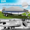 Boatpro Boat Cover 23-24ft with Outboard Motor Cover, 900D Fade