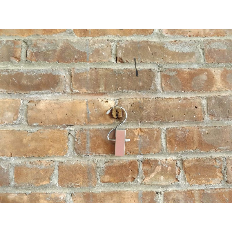 NAHANCO 610EC12 Boot Clip Hanger, Brushed Chrome, Metal Clip, 4.5”