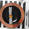 Halatool 12 PCS Thanksgiving Day Turkey Napkin Ring Funny Metal