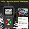 KINGBOLEN BM550 6V 12V 24V Car Battery Tester, 100-2000 CCA