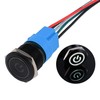 JIQI 22 mm Momentary Waterproof Pressure Switch 12 V to