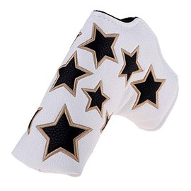 Putter Cover Headcover Pin Fit Scotty Cameron Odyssey Magnetic Closure (White)