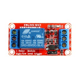 HUA HAI JI 1 Channel DC 5V Relay Module with optocoupler high-Level or Low-Level Trigger Expansion Board, Suitable for Raspberry Pi Arduino