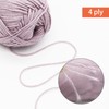 NICEEC 4 Skeins Soft Baby Yarn 100% Cotton Yarn for