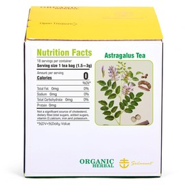 Soilmount - Astragalus Tea - |Astragali Radix|huang qi|黄芪| - Pure Herbal Tea - Natural, Organic, Non-GMO, Clean Ingredients, Caffeine Free (18 Tea Bags, Box 1)