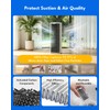X12 OmniCyclone accessories for ECOVACS Deebot,20PCS Replacement Parts include:1 Main