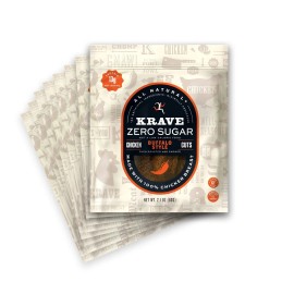 Krave Jerky Buffalo Zero Sugar 2.1 oz (Pack of 8)
