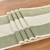 Wracra Cotton Linen Sage Green Table Runner 230cm Long with