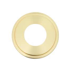 The Can Converter Ceiling Medallion for Recessed Can Light – Home Improvement Decorative Steel Goof Ring & Cover Plate for 4’’, 5’’ & 6″ Cans, Small Ceiling Medallion for Chandeliers, Brushed Brass