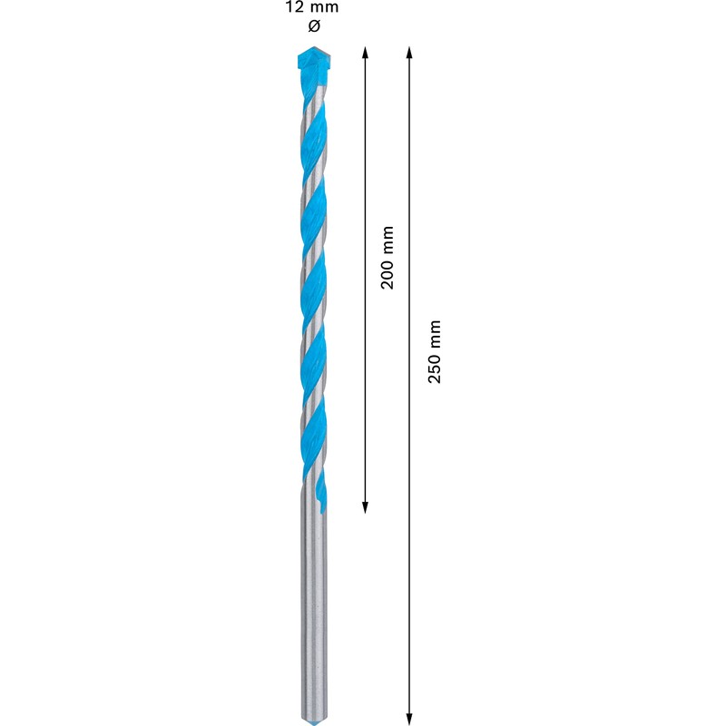 Bosch Professional Expert CYL-9 MultiConstruction Drill Bit for Concrete, 12