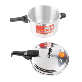 TARSHYRY Pressure Cooker, Aluminum Alloy Pressure Cooker with Compound Bottom for All Stoves, Explosion Proof and High Strength, Fast Cooking Pot for Gas Electric Induction Cooktop (18CM/3L)