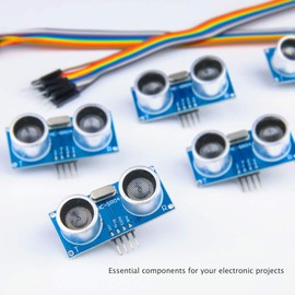 ELEGOO - Pack of 5 HC-SR04 Ultrasonic Sensor Distance Sensor for Arduino UNO, Robots, XBee, ZigBee etc.
