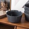 Stone Lain Coupe Stoneware Set of 4, Bowls, Gray Matte