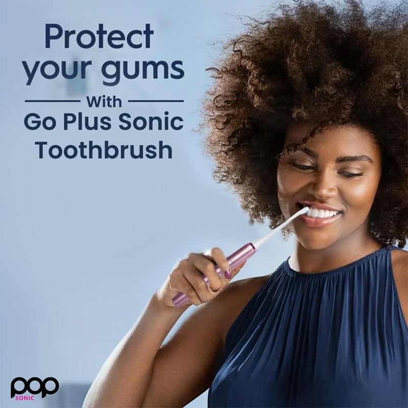 Go Plus Sonic Toothbrushes for Adults w/Electric Toothbrush Case -