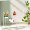 Alipis 2pcs Display Stand Tabletop Grid Display Wire Grid Display