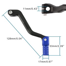 GOOFIT Blue Black Lever Gear Lever Aluminium Alloy Gear Shift Lever Foldable Foot Shifter Replacement for Zongshen CG CB NC Engine 125 150 200 250 450 ATV Quad Dirt