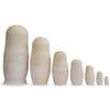 BestPysanky Set of 7 Unfinished Wooden Nesting Dolls DIY Craft