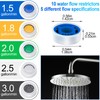 PAGOW 10 Pcs Shower Flow Restrictor, gpm 1.5/1.8/2.0/2.5/3.0 Shower Flow