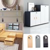 GORGECRAFT 6Pcs Leather Drawer Pull, Nordic Wardrobe Cabinet Door Handle,