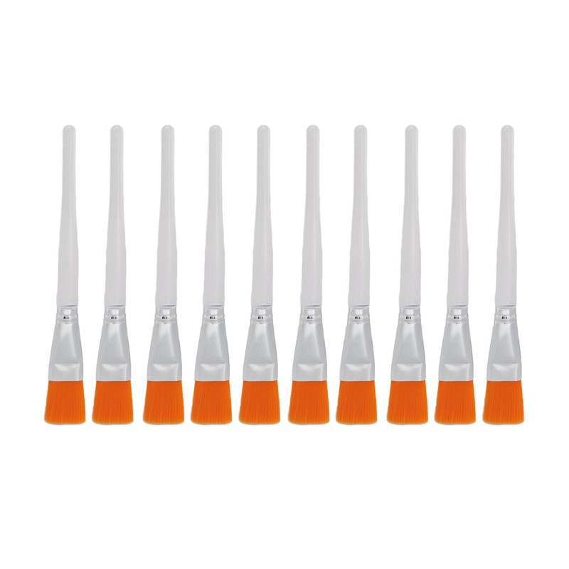 10Pcs Facial Mask Brush Soft Elastic Waterproof Easy To Apply